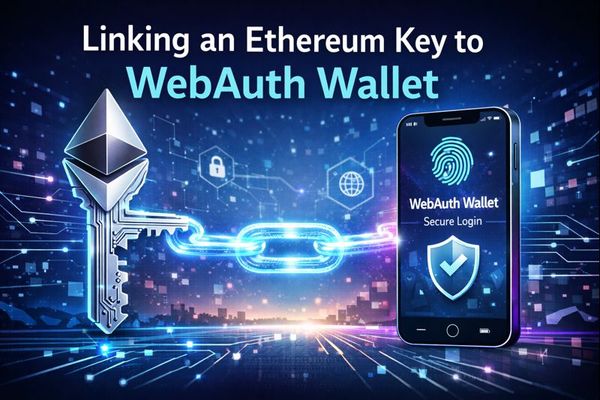 Linking an Ethereum Key to WebAuth Wallet